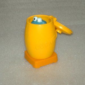 1979 Muppets Cookie Monster in trash can toy